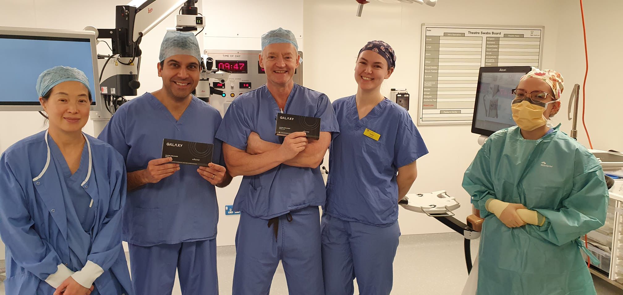 First Rayner Galaxy Spiral Intraocular Lens In Surrey and Hampshire