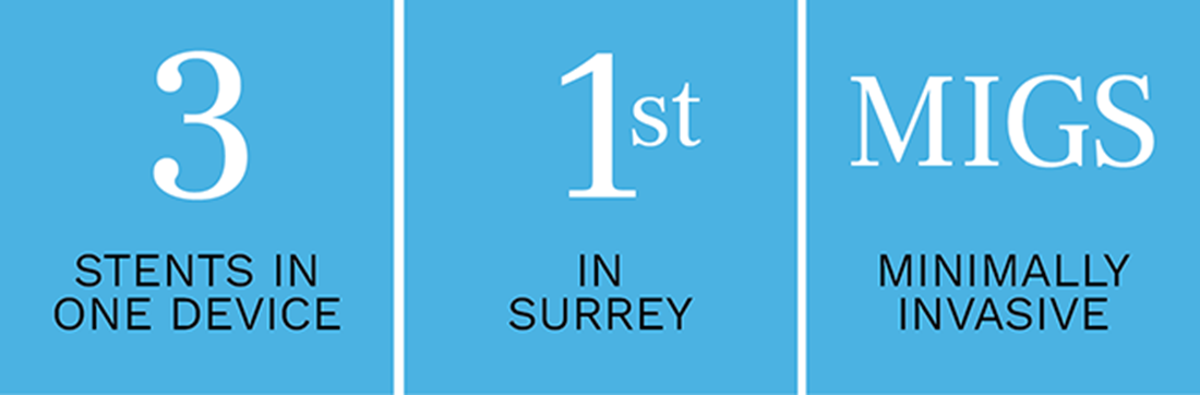 First iSTENT Infinite in Surrey
